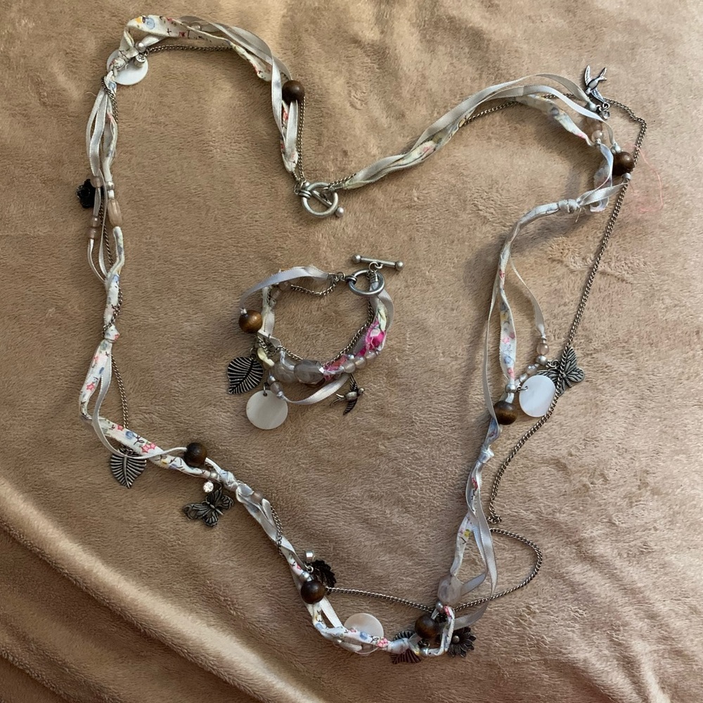 Beautiful boho necklace and bracelet